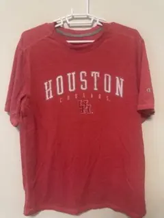 Champion HOUSTON COUGARS Tシャツ レッド