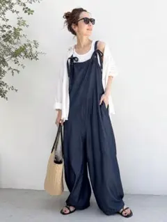 25ss 美品 フレームワーク カラーデニムサロペット 38 グレーA - メルカリ