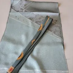 おしゃれな高級正絹手組帯締めと正絹帯揚げセット0561