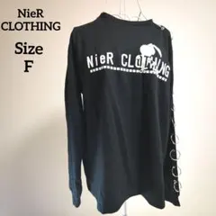 【かわいい☆NieR CLOTHING】黒　ウサギ　ロゴ入り　金具　サイズFのサムネイル