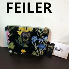 未使用 FEILER フェイラー ミルフルール ポーチ　シュニール織 小物入れ