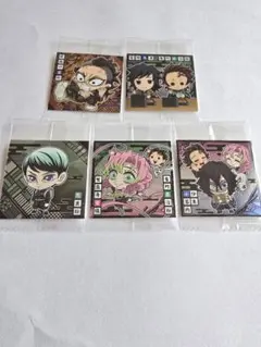 鬼滅の刃　ディフォルメシールウエハース　其ノ十三　ノーマル・レア5枚セット　①