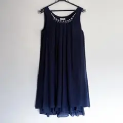 axes femme ドレス ネイビー