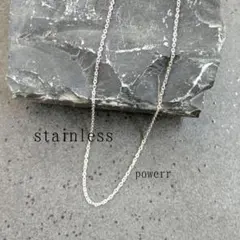 ステンレス 銀 シルバー 上品 ネックレス アクセサリー シンプル 定番 お洒落