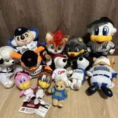 訳あり プロ野球 12球団 マスコット ボールチェーン付き ぬいぐるみ まとめ売 訳あり プロ野球 12球団 マスコット ボールチェーン付き ぬいぐるみ