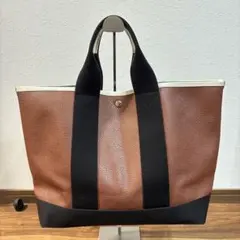 【美品】TOPKAPI トプカピ スコッチグレイン ネオレザー トートバッグ L