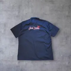 【美品】Dickies ディッキーズ ワークシャツ XL 刺繍ロゴ 半袖シャツのサムネイル
