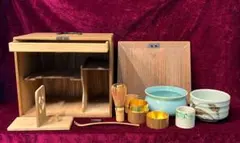 木箱入り 茶道具セットのサムネイル