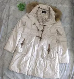 DRESKIP ダウンジャケット ベージュ ロングコート フード ファー