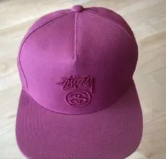 E*K様 STUSSY キャップ パープル 刺繍ロゴのサムネイル