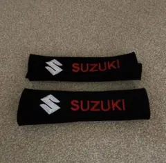 【中古品】SUZUKI ロゴ入り シートベルトアクセサリー 黒のサムネイル