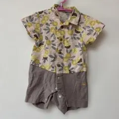 レモン柄ロンパース 95cm未満