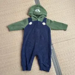 ジェラートピケ　ルイージ フード付きロンパース 70〜80cm