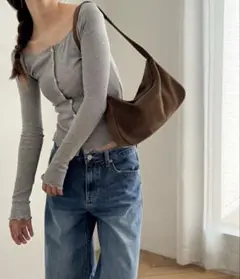 【新品・未使用】CANAL JEAN diggity スウェードハンドバッグ