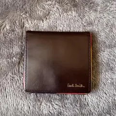 ポールスミス Paul Smith ダークブラウン レザー コインケース