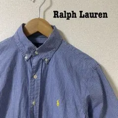 【Ralph Lauren】ギンガムチェック　ボタンダウン　シャツ　半袖