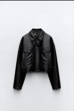 ZARA フェイクレザー ジャケット