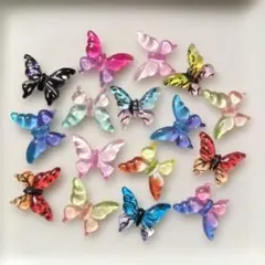 蝶々ネイルパーツ16個