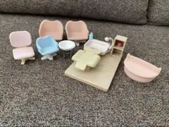 シルバニアファミリー　森の美容院　シャンプー台　椅子　廃盤　レトロ