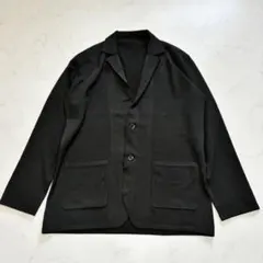 TRANS CONTINENTS ジャケット 黒 テーラード L（B603）