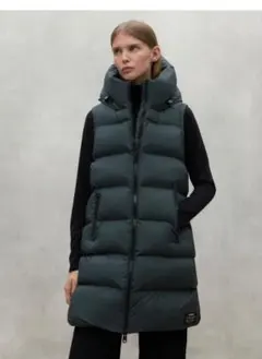 元値39600円　Ecoalf フード付きダウンベスト　カーキ