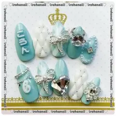 ネイルチップ オーダー受付中 量産型 ワンホン マグネット フレンチガーリー