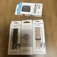 新品　49/45/44/42 アップルウォッチベルトレザーバンド（3個セット）