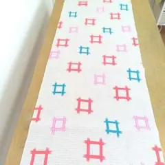 当時物　浴衣生地　昭和レトロ　リップル生地