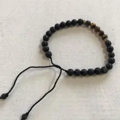 在庫処分 アジアン ラバストーン タイガーアイ ブレスレット男女兼用 B-22