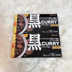 ハウス 黒 ブラックカレー カレールウ 中辛 2箱のサムネイル