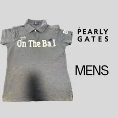 PEARLY GATES メンズ ポロシャツ サイズ4 グレー