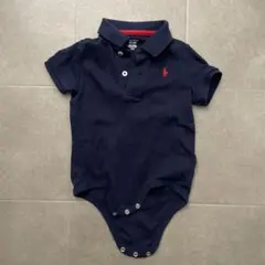 ネイビー ポロシャツロンパース