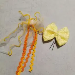 リボン 　ヘッドドレス　七五三 髪飾り 個性的　アンティーク　チュール　872