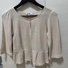 NATURAL BEAUTY BASIC 五分袖カーディガン M