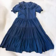 Vermeerist BEAMS Tiered Dress フリルワンピース