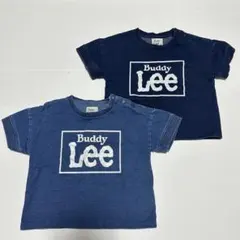 Lee デニム 半袖Tシャツ 2枚セット 90cm 双子 おそろいのサムネイル