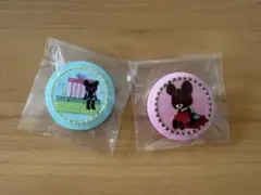 くまのがっこう 刺繍缶バッジ 2個セットのサムネイル
