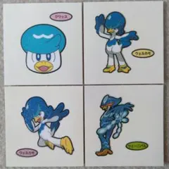 ポケモンパンシール 4枚 まとめ売り クワッス ウェルカモ ウェーニバル