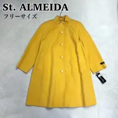 St.ALMEIDA セントアルメイダ ウールコート フリーサイズ イエロー