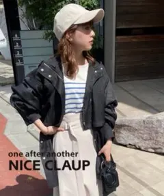 NICE CLAUP マルチウェイシアースノーパーカー　ブラック