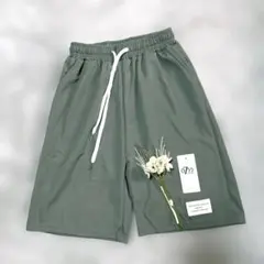 0755 メンズ ショートパンツ グレー XLサイズ 新品のサムネイル
