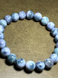 【希少高品質】ドミニカ共和国産 パープルラリマー ブレスレット 8.6〜9.1㎜