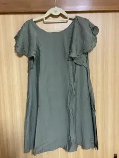 supreme lala 袖スカラップワンピース