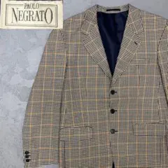 5HC387 PAOLO NEGRATO テイラードジャケット　チェック