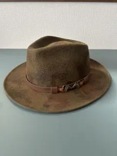 ウール・フェルトハット ブラウン