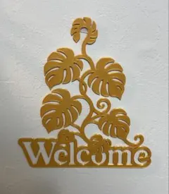 モンステラ Welcome ウォールアート