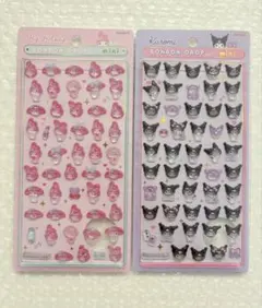 新品未開封　正規品　サンリオミニ　ボンボンドロップシール　クロミ　マイメロ　２枚