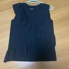 美品 RagOut 厚手黒ベスト伸縮性