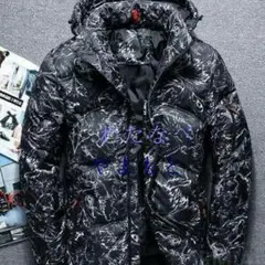 大きいサイズ フード付き ダウンジャケット コート ジャケット 厚手 防寒 3