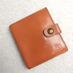 ✨IL BISONTE ✨イルビゾンテ　レザー　二つ折り財布　キャメル